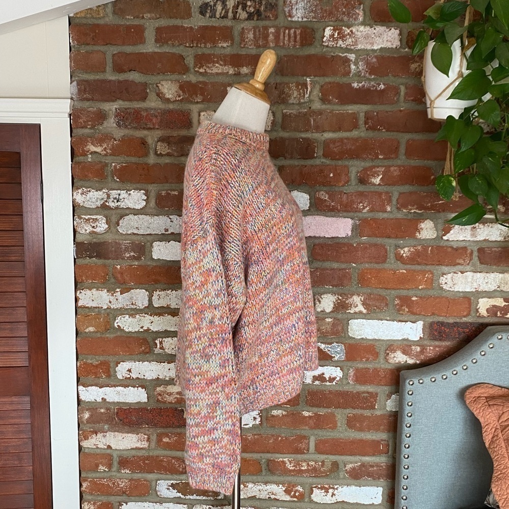 VELVET Drop Shoulder Wool Blend
Sweater Multi-color Pink Size XL New with tags - Picture 4 of 10